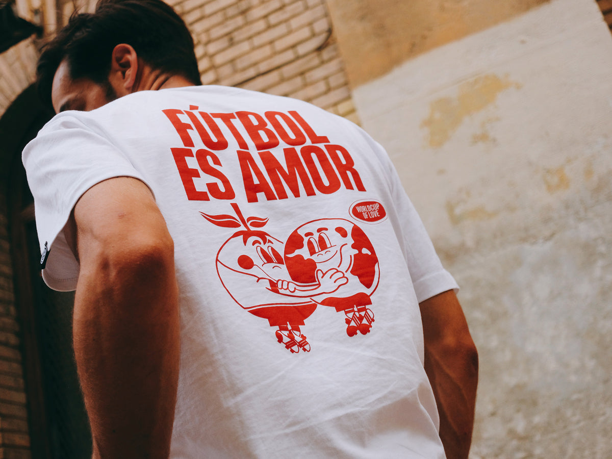 Camiseta Amor x Equipo FC trasera ilustración