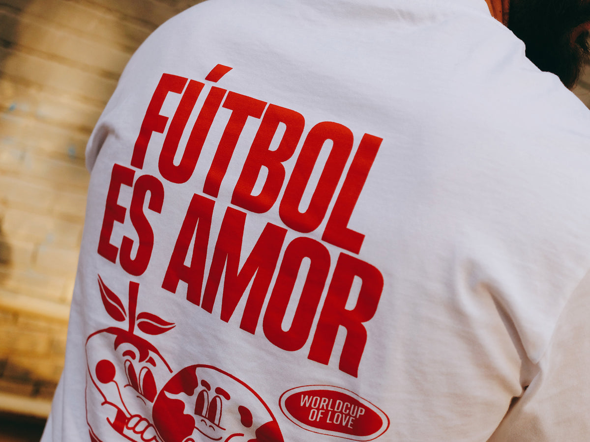Camiseta Amor x Equipo FC trasera detalle